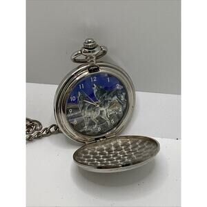 Al Agnew Wolf Pocket Watch Westminster Collector's item Works New Battery